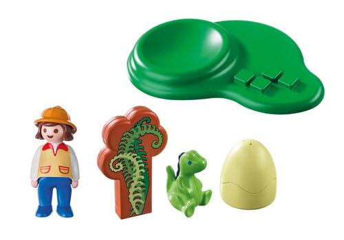 PLAYMOBIL 1.2.3. - HUEVO DE DINOSAURIO