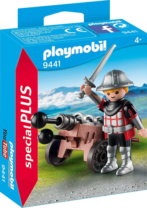 PLAYMOBIL - CABALLERO CON CAON