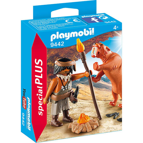 PLAYMOBIL - NEANDERTAL CON TIGRE DIENTES DE SABLE