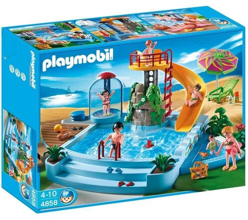 PLAYMOBIL - PISCINA CON TOBOGN