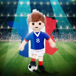 PELUCHE PLAYMOBIL - JUGADOR DE FÚTBOL FRANCIA 30 CM SERIE LIMITADA