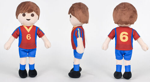 PELUCHE PLAYMOBIL - JUGADOR DE FTBOL ESPAA 30 CM SERIE LIMITADA