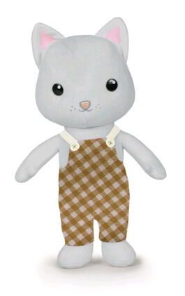 PELUCHE FARM FAMILY - GATO GRIS CHICO 22 CM