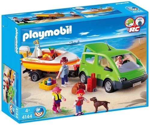 PLAYMOBIL - COCHE FAMILIAR CON LANCHA