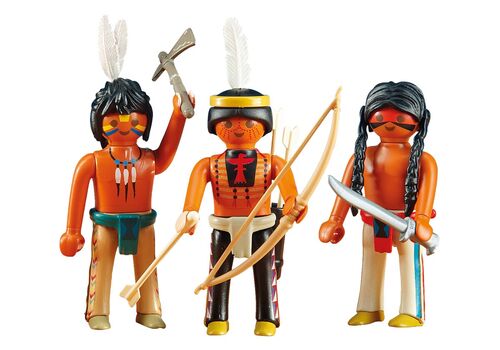 PLAYMOBIL - GUERREROS INDIOS SIOUX