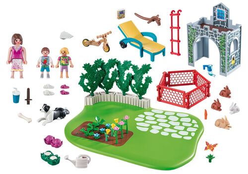 PLAYMOBIL - SUPERSET FAMILIA EN EL JARDN