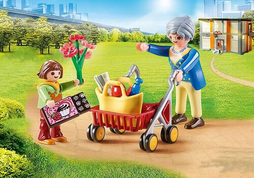 PLAYMOBIL - ABUELA CON NIA