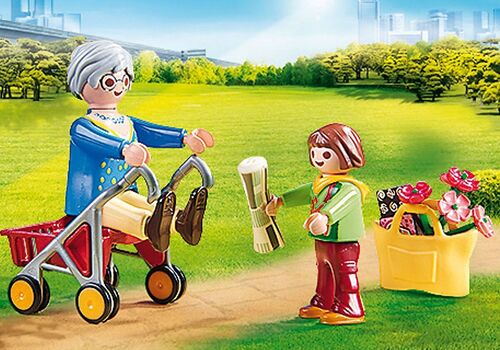 PLAYMOBIL - ABUELA CON NIA