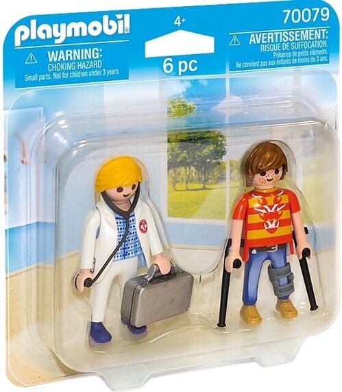 PLAYMOBIL - DUO PACK DOCTORA Y PACIENTE