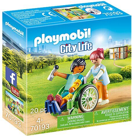 PLAYMOBIL - PACIENTE EN SILLA DE RUEDAS