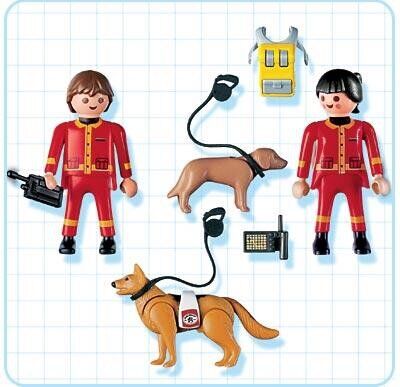 PLAYMOBIL - EQUIPO DE RESCATE CON PERROS