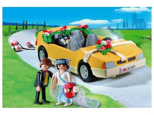 PLAYMOBIL - COCHE DE RECIN CASADOS