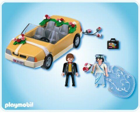 PLAYMOBIL - COCHE DE RECIN CASADOS