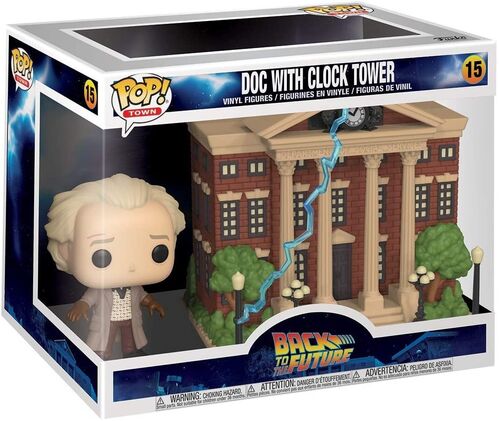 FUNKO POP! TOWNS REGRESO AL FUTURO - DOC CON TORRE DEL RELOJ