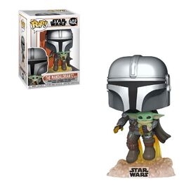 FUNKO POP! EL MANDALORIANO - EL MANDALORIANO VOLANDO CON BABY YODA (EL NIÑO)