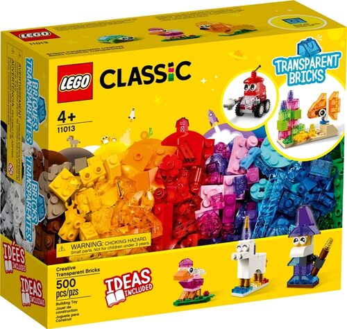 LEGO CLASSIC - LADRILLOS CREATIVOS TRANSPARENTES