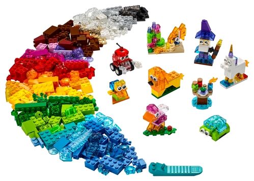 LEGO CLASSIC - LADRILLOS CREATIVOS TRANSPARENTES