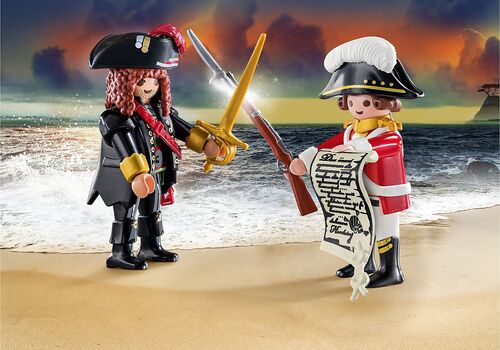 PLAYMOBIL - DUO PACK PIRATA Y SOLDADO