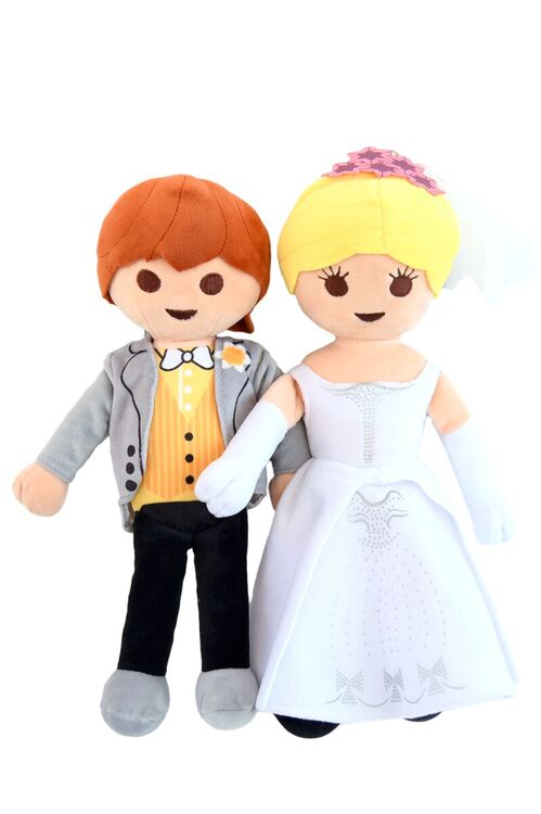 PELUCHE PLAYMOBIL - PAREJA DE NOVIOS EDICIN DELUXE 30 CM