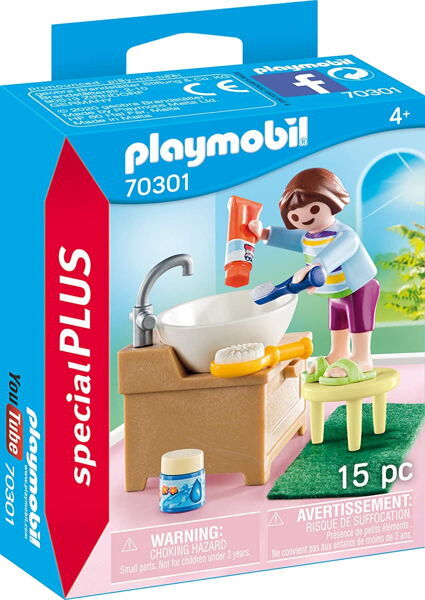 PLAYMOBIL - NIA CON LAVABO