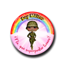 Pin Superheroínas! - Militar 15MSM1