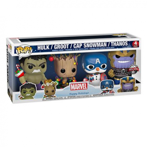 FUNKO POP! MARVEL - 4-PACK HOLIDAY EXCLUSIVO