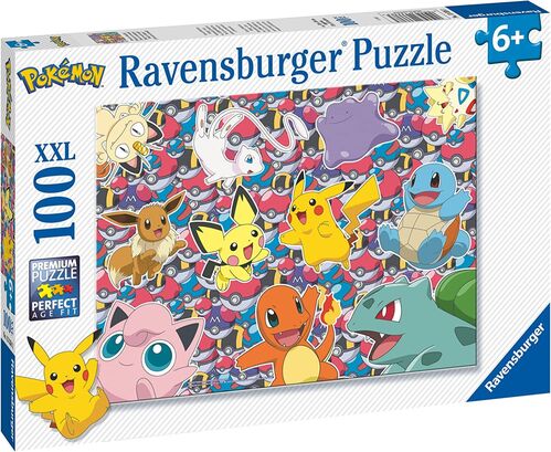 RAVENSBURGER - PUZLE POKMON: LISTOS PARA LA BATALLA! 100 PIEZAS XXL