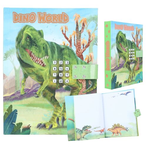 DINO WORLD - DIARIO CON CDIGO SECRETO Y SONIDO