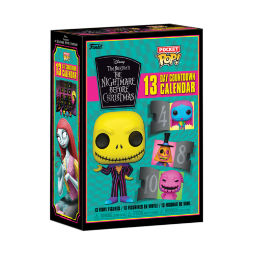 FUNKO POCKET POP! PESADILLA ANTES DE NAVIDAD - CALENDARIO DE ADVIENTO 13 DAYS BLACKLIGHT