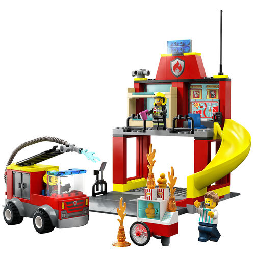 LEGO CITY - PARQUE DE BOMBEROS Y CAMIN DE BOMBEROS