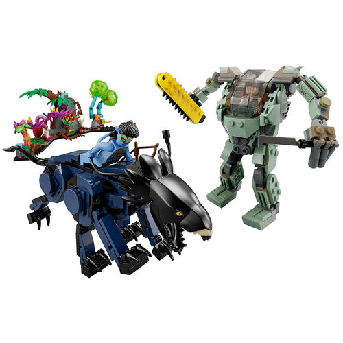 LEGO AVATAR - NEYTIRI Y THANATOR VS QUARITH CON ARMADURA AMP