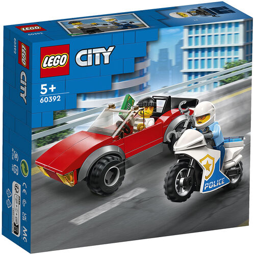 LEGO CITY - MOTO DE POLICA Y COCHE A LA FUGA