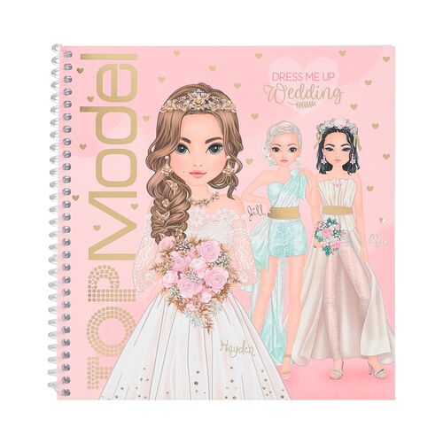 TOP MODEL - CUADERNO DE PEGATINAS DRESS ME UP WEDDING