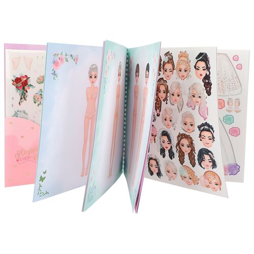 TOP MODEL - CUADERNO DE PEGATINAS DRESS ME UP WEDDING