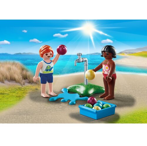 PLAYMOBIL - NIOS CON GLOBOS DE AGUA