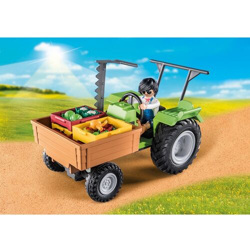 PLAYMOBIL - TRACTOR CON REMOLQUE