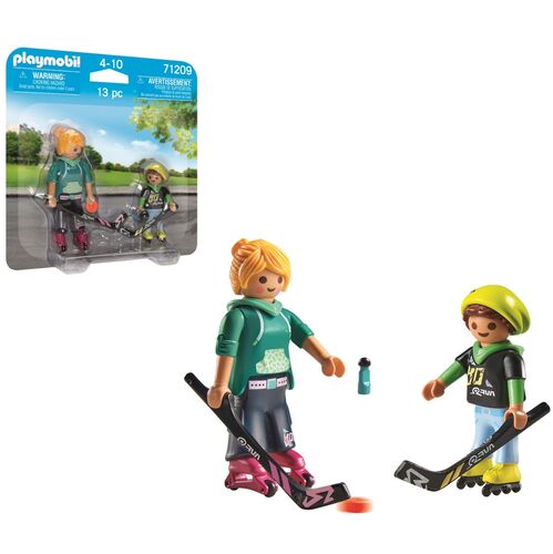 PLAYMOBIL - DUO PACK HOCKEY SOBRE PATINES