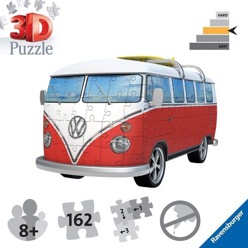 RAVENSBURGER - PUZLE 3D VOLKSWAGEN T1 162 PIEZAS