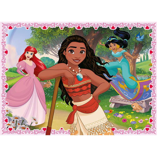 RAVENSBURGER - PUZLE PRINCESAS DISNEY 4 x 100 PIEZAS