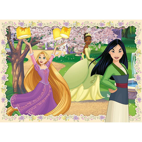 RAVENSBURGER - PUZLE PRINCESAS DISNEY 4 x 100 PIEZAS