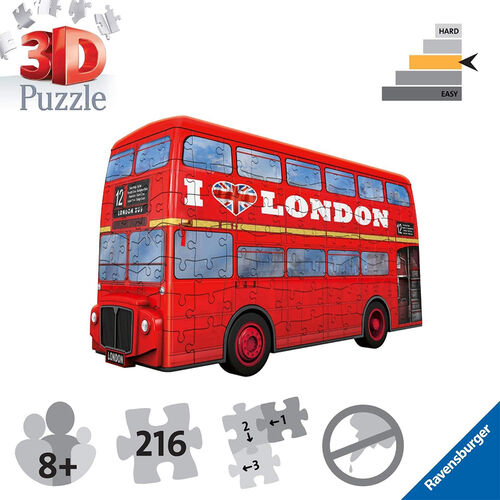 RAVENSBURGER - PUZLE 3D AUTOBS DE LONDRES 216 PIEZAS