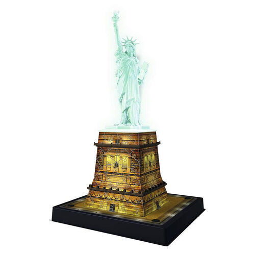 RAVENSBURGER - PUZLE 3D ESTATUA DE LA LIBERTAD DE NOCHE 180 PIEZAS