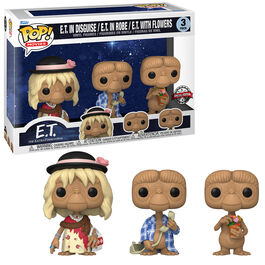 FUNKO POP! E.T., EL EXTRATERRESTRE - PACK DE 3 E.T. EXCLUSIVO