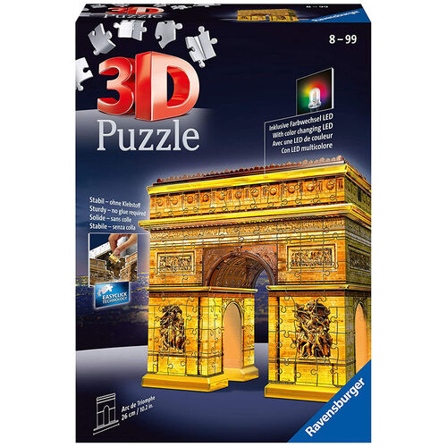 RAVENSBURGER - PUZLE 3D ARCO DEL TRIUNFO DE NOCHE 216 PIEZAS