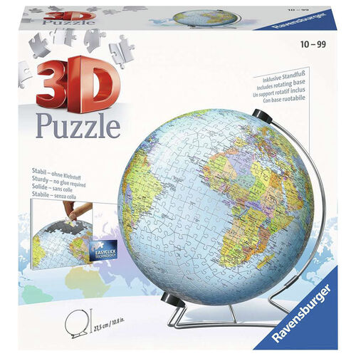 RAVENSBURGER - PUZLE 3D GLOBO TERRQUEO 540 PIEZAS