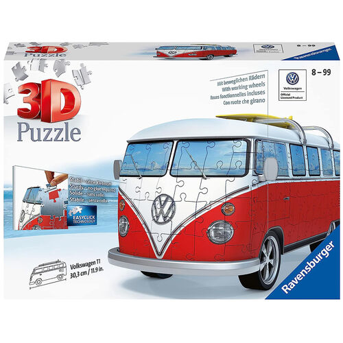 RAVENSBURGER - PUZLE 3D VOLKSWAGEN T1 162 PIEZAS