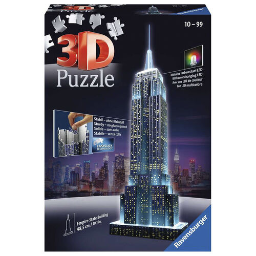 RAVENSBURGER - PUZLE 3D EMPIRE STATE BUILDING DE NOCHE 216 PIEZAS