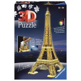 RAVENSBURGER - PUZLE 3D TORRE EIFFEL DE NOCHE 216 PIEZAS