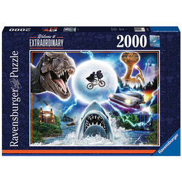 RAVENSBURGER - PUZLE UNIVERSAL AND AMBLIN: CLÁSICOS DE STEVEN SPIELBERG 2000 PIEZAS