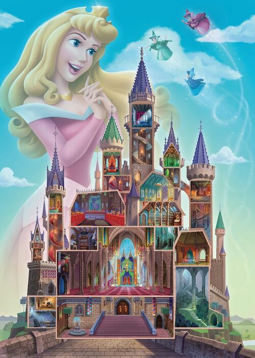 RAVENSBURGER - PUZLE CASTILLOS DE DISNEY: AURORA 1000 PIEZAS